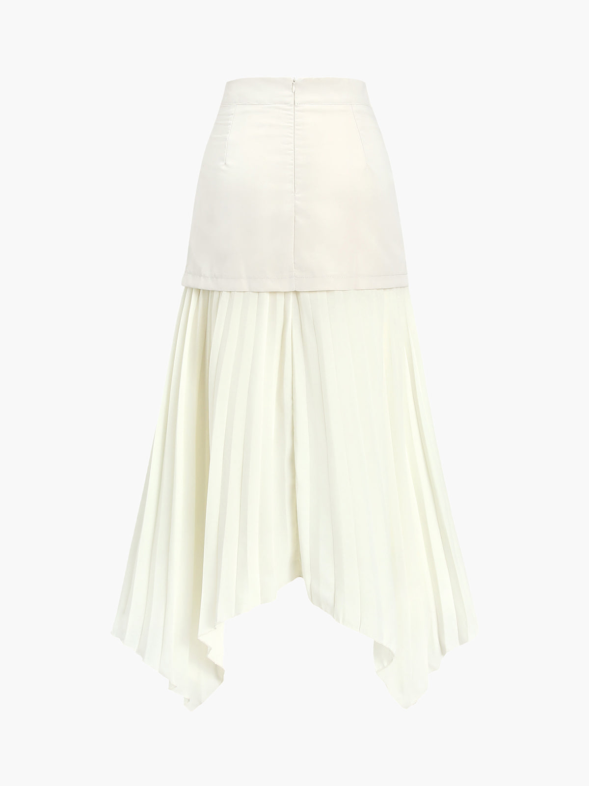 Plooirok - Asymmetrisch - Hoge taille - Midi-rok - Plissérok-Boetiek Moda