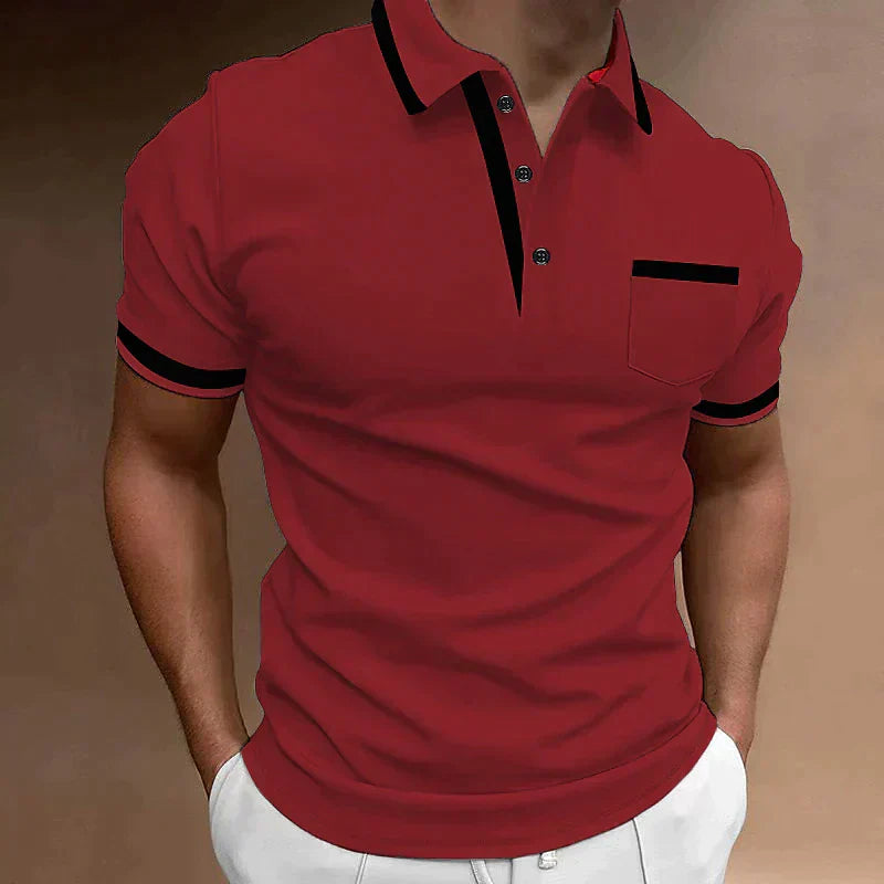 Polo T-Shirt - Herenpolo met kraag en korte mouwen-Boetiek Moda