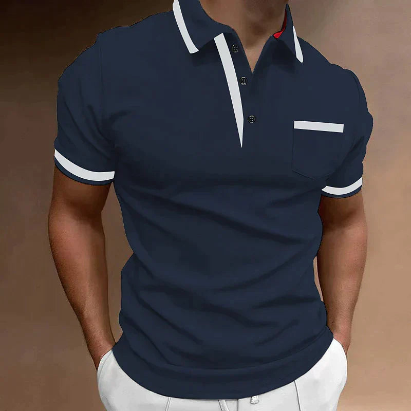 Polo T-Shirt - Herenpolo met kraag en korte mouwen-Boetiek Moda