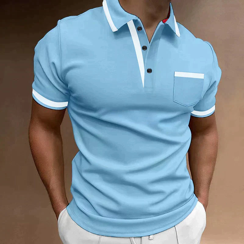 Polo T-Shirt - Herenpolo met kraag en korte mouwen-Boetiek Moda