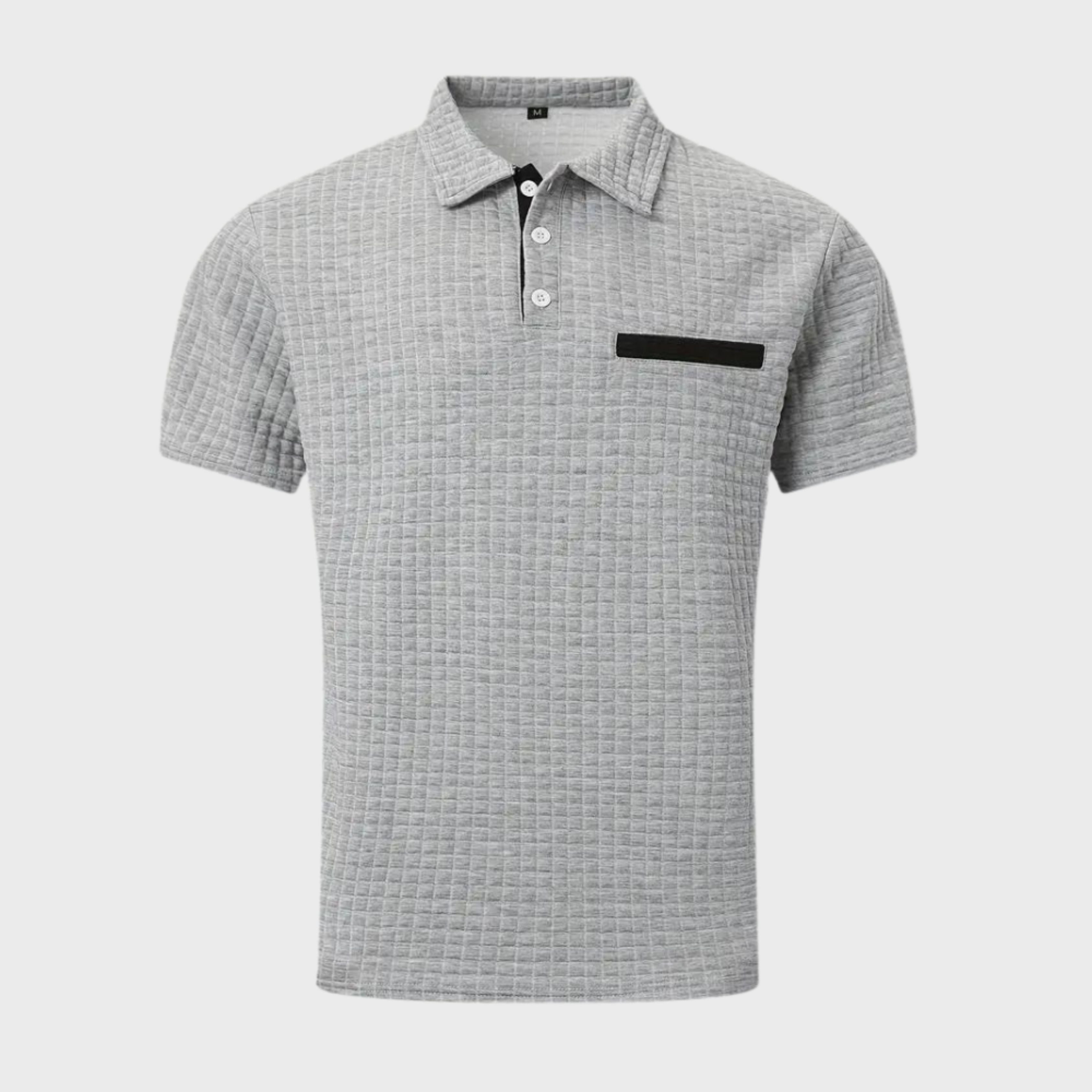 Polo T-shirt | Knoopsluiting | Borstzak | T-shirt met kraag | Polo's voor heren-Boetiek Moda