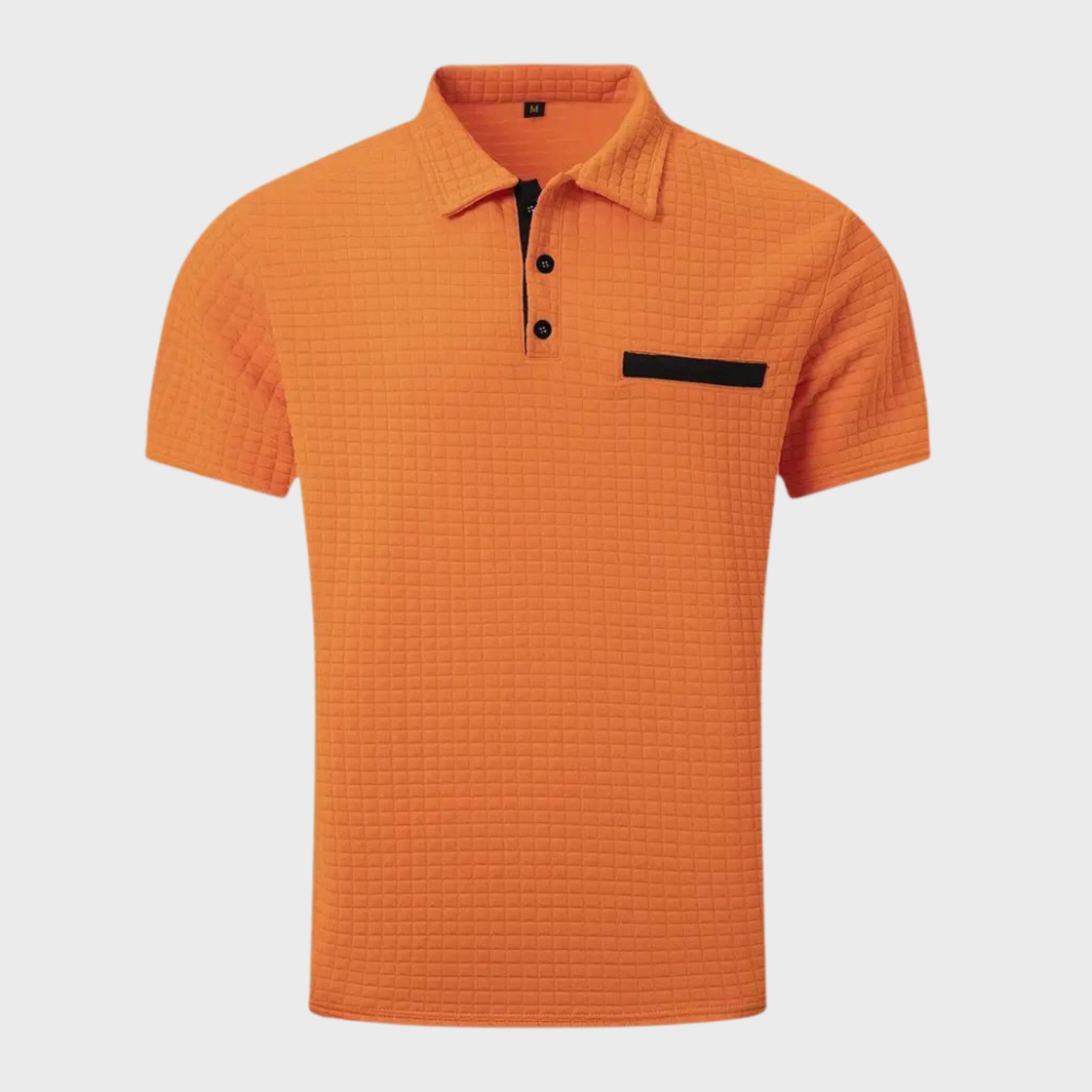 Polo T-shirt | Knoopsluiting | Borstzak | T-shirt met kraag | Polo's voor heren-Boetiek Moda