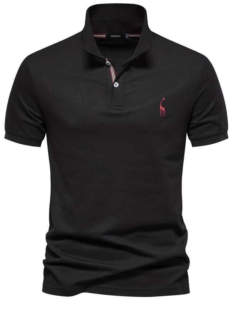 Polo T-shirt - Knoopsluiting - Korte mouwen - T-shirt met kraag - Poloshirt voor mannen-Boetiek Moda