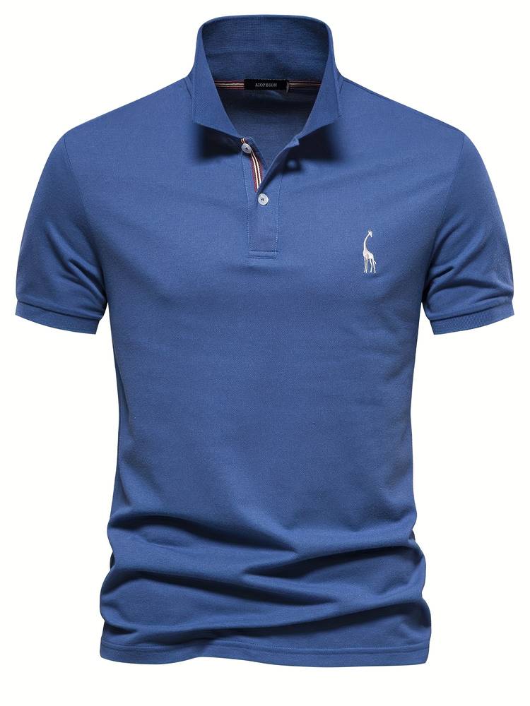 Polo T-shirt - Knoopsluiting - Korte mouwen - T-shirt met kraag - Poloshirt voor mannen-Boetiek Moda