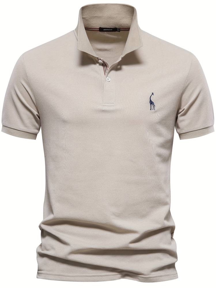 Polo T-shirt - Knoopsluiting - Korte mouwen - T-shirt met kraag - Poloshirt voor mannen-Boetiek Moda