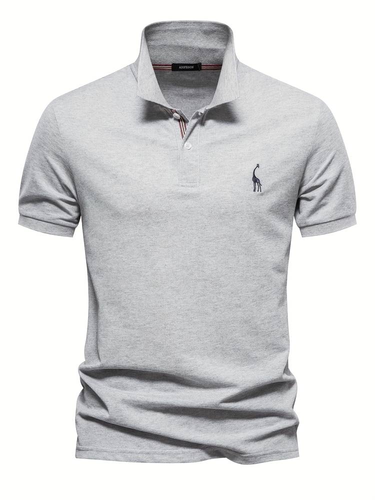 Polo T-shirt - Knoopsluiting - Korte mouwen - T-shirt met kraag - Poloshirt voor mannen-Boetiek Moda