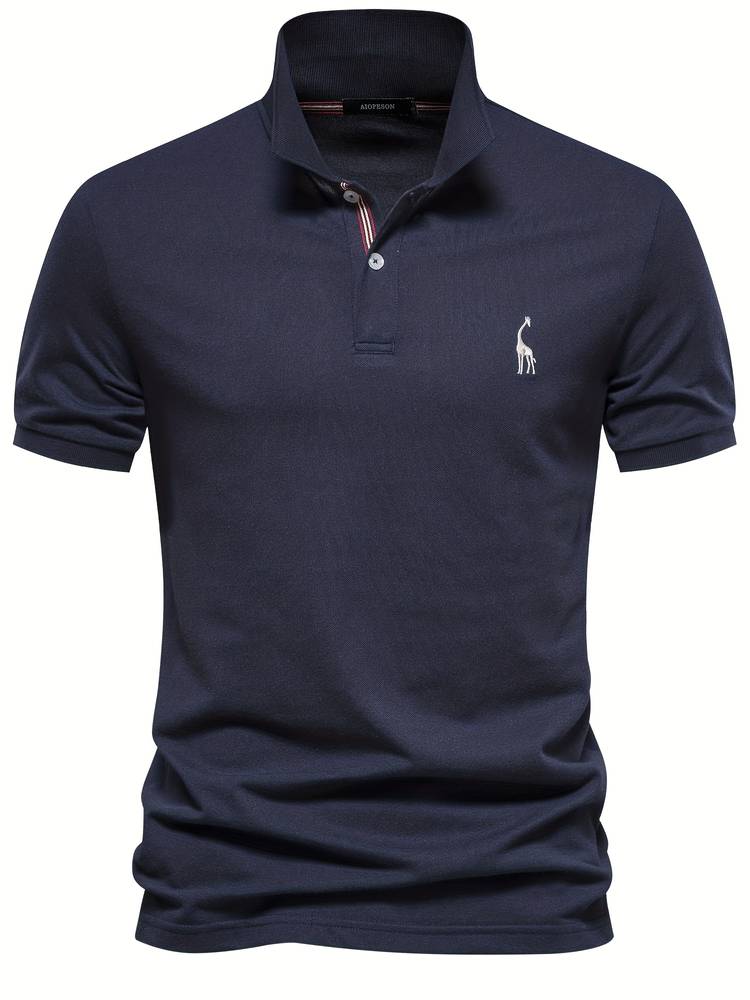 Polo T-shirt - Knoopsluiting - Korte mouwen - T-shirt met kraag - Poloshirt voor mannen-Boetiek Moda