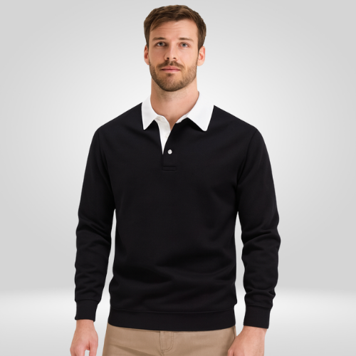 Polo trui | Casual | Met kraag | Pullover trui | Pullover voor mannen-Boetiek Moda