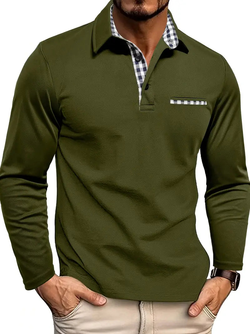 Poloshirt | Met kraag | Normale pasvorm | Poloshirts met lange mouwen | Herenkleding-Boetiek Moda