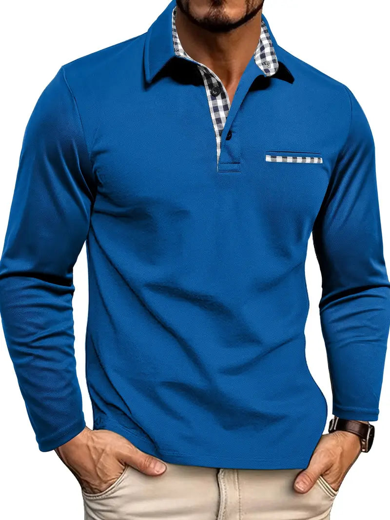 Poloshirt | Met kraag | Normale pasvorm | Poloshirts met lange mouwen | Herenkleding-Boetiek Moda
