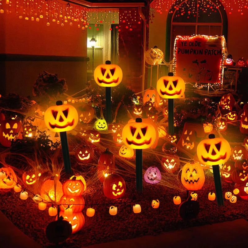 Pompoenlampen voor buiten | Zonne-energie | LED | Halloween Tuinverlichting | Halloweenlampen voor Buiten-Boetiek Moda