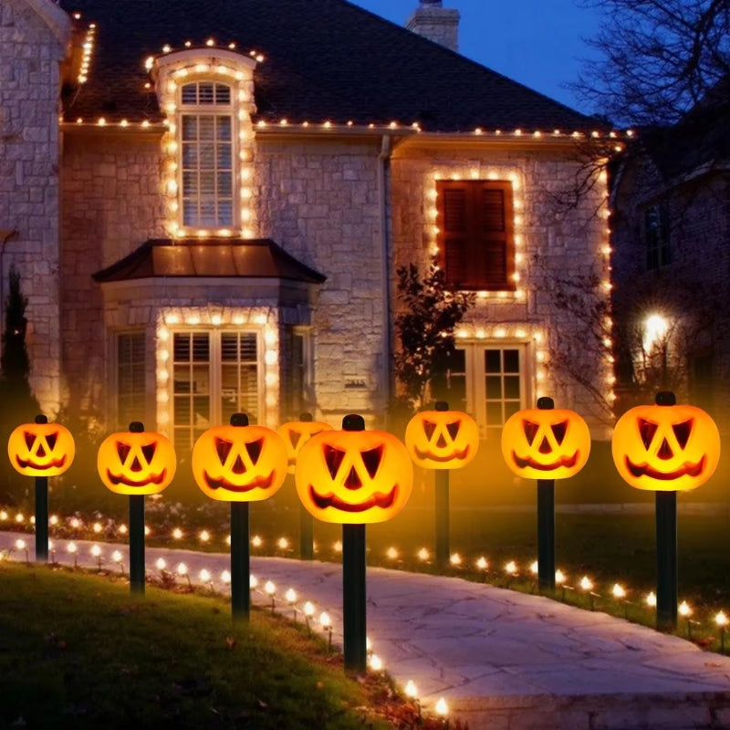 Pompoenlampen voor buiten | Zonne-energie | LED | Halloween Tuinverlichting | Halloweenlampen voor Buiten-Boetiek Moda