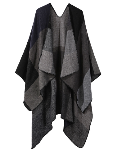 Poncho - Patchwork - Open Front - Poncho Cape - Dameskleding-Boetiek Moda