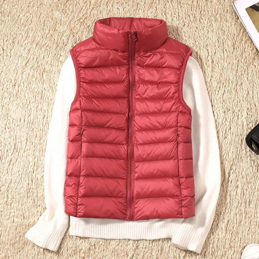 Puffer Gilet | Gewatteerd | Bodywarmer | Donsvest | Dames Gilet-Boetiek Moda