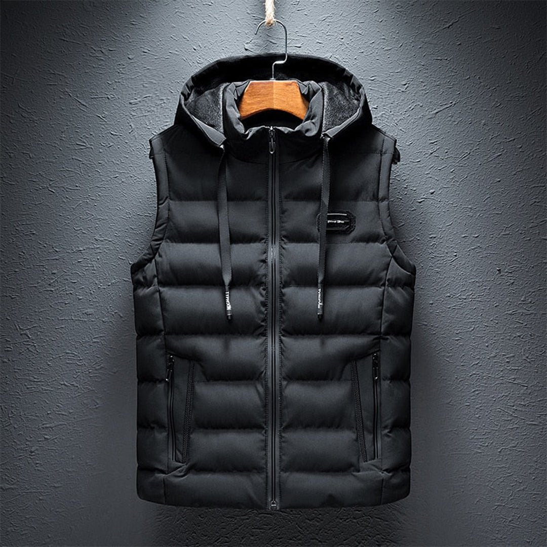 Puffer Gilet - Met capuchon - Gewatteerd - Bodywarmer - Gevuld vest voor heren-Boetiek Moda