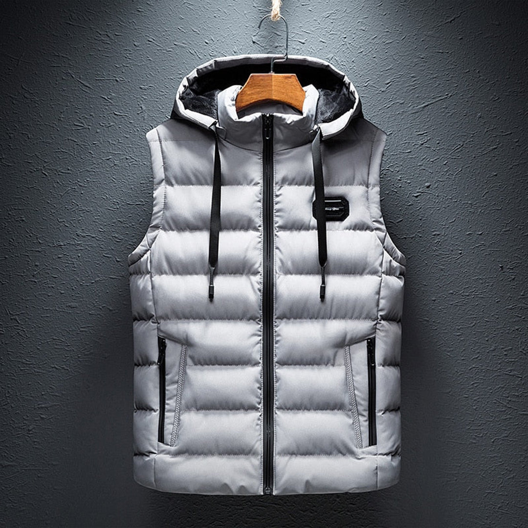 Puffer Gilet - Met capuchon - Gewatteerd - Bodywarmer - Gevuld vest voor heren-Boetiek Moda