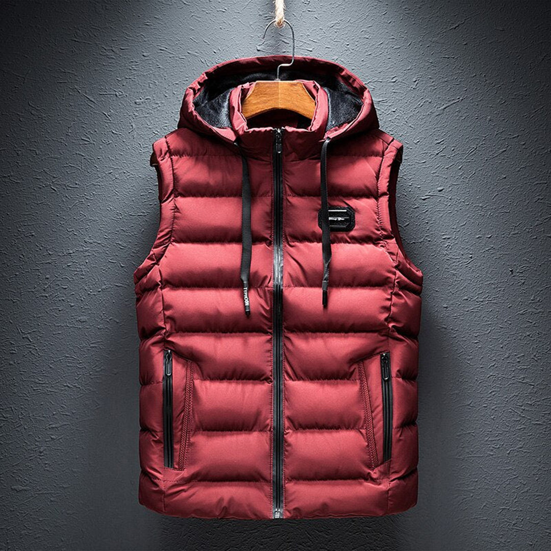 Puffer Gilet - Met capuchon - Gewatteerd - Bodywarmer - Gevuld vest voor heren-Boetiek Moda
