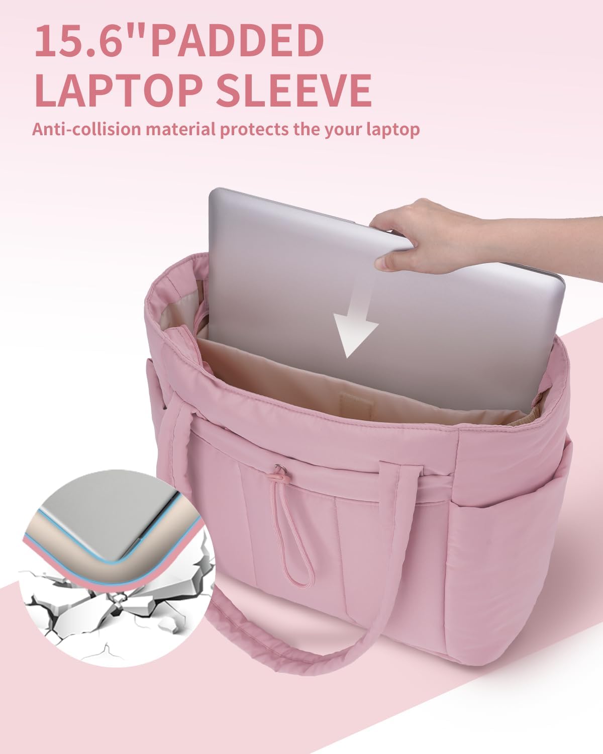 Puffer Tas | Multi Zak | Bekerhouder | Gewatteerde Tas | Draagtas-Boetiek Moda