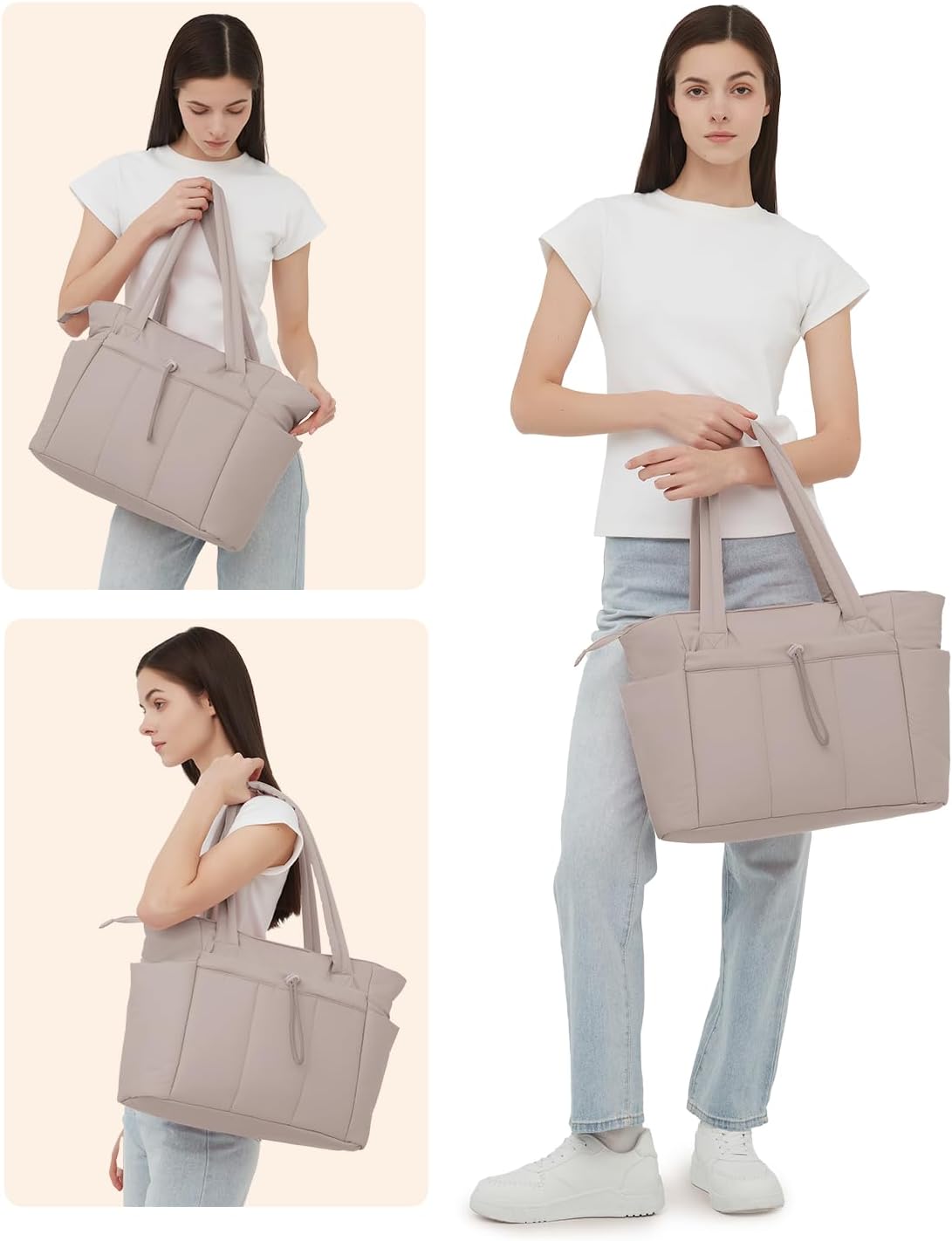 Puffer Tas | Multi Zak | Bekerhouder | Gewatteerde Tas | Draagtas-Boetiek Moda