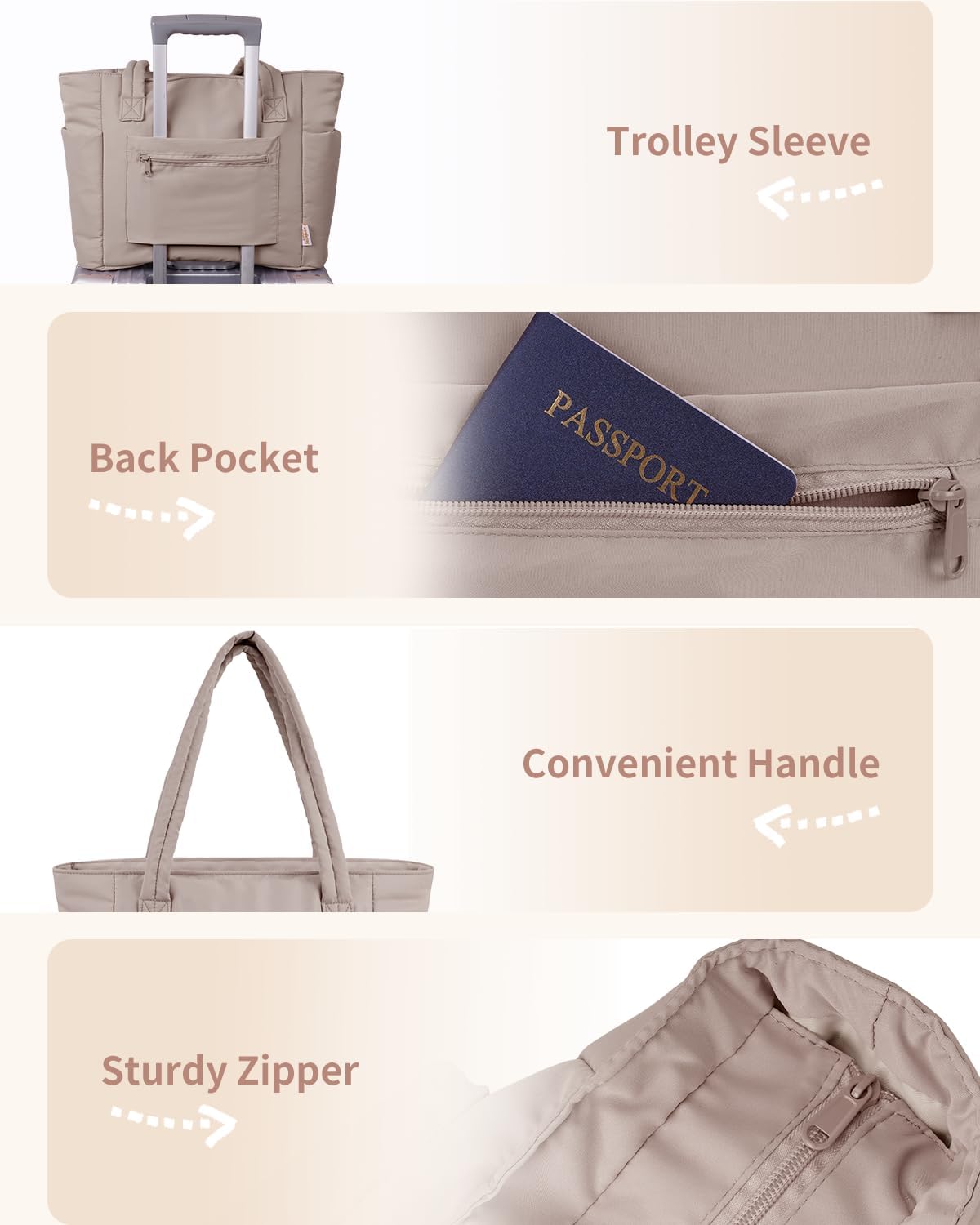 Puffer Tas | Multi Zak | Bekerhouder | Gewatteerde Tas | Draagtas-Boetiek Moda