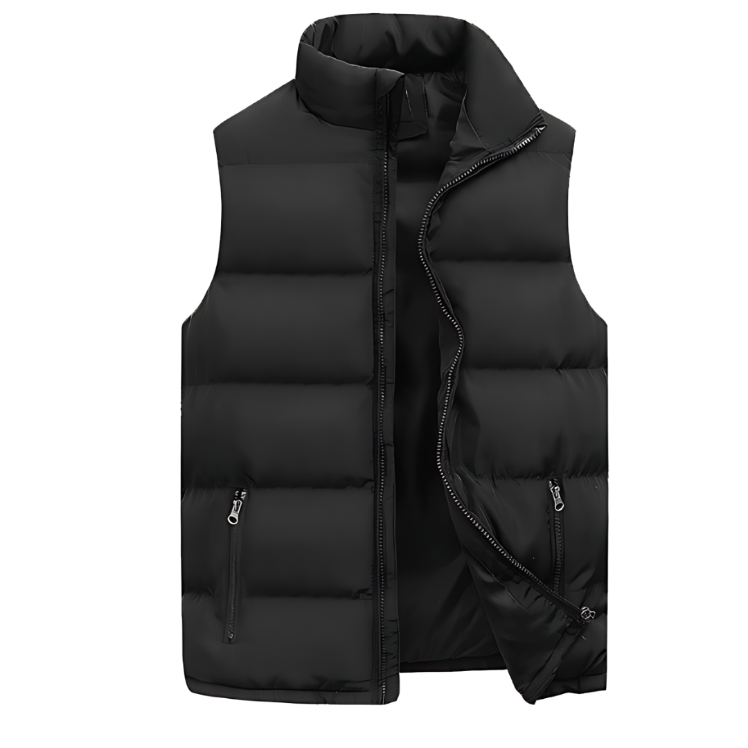 Puffer Vest - Mouwloze bodywarmer met rits voor mannen-Boetiek Moda