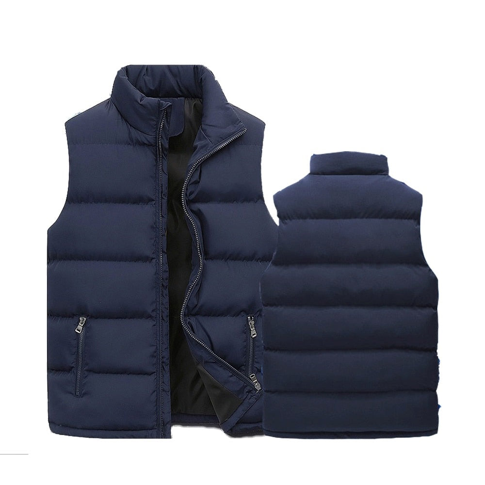 Puffer Vest | Ritssluiting | Gewatteerd | Bodywarmer | Heren Gilet-Boetiek Moda