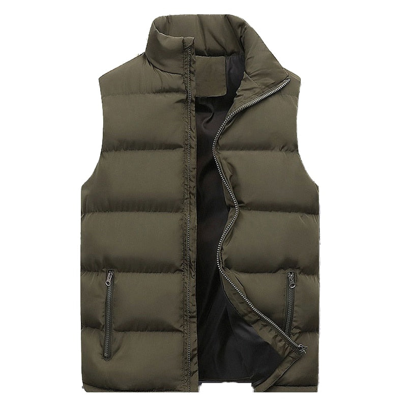 Puffer Vest | Ritssluiting | Gewatteerd | Bodywarmer | Heren Gilet-Boetiek Moda