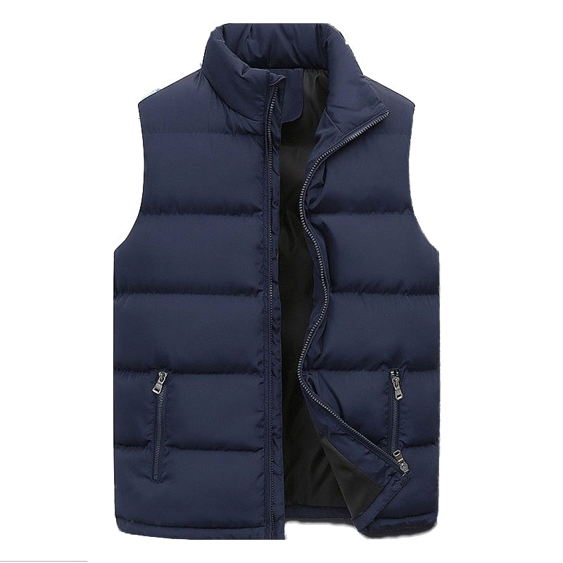 Puffer Vest | Ritssluiting | Gewatteerd | Bodywarmer | Heren Gilet-Boetiek Moda