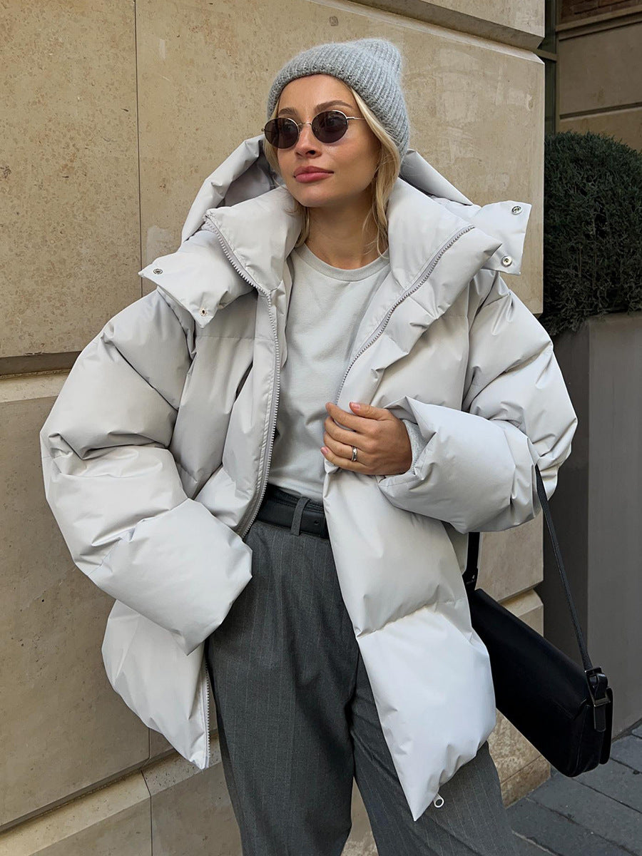 Pufferjas - Oversized - Met capuchon - Gewatteerde jas - Winterjas voor dames-Boetiek Moda