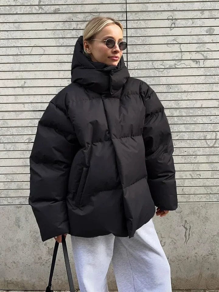 Pufferjas | Oversized | Met capuchon | Gewatteerde jas | Winterjas voor dames-Boetiek Moda