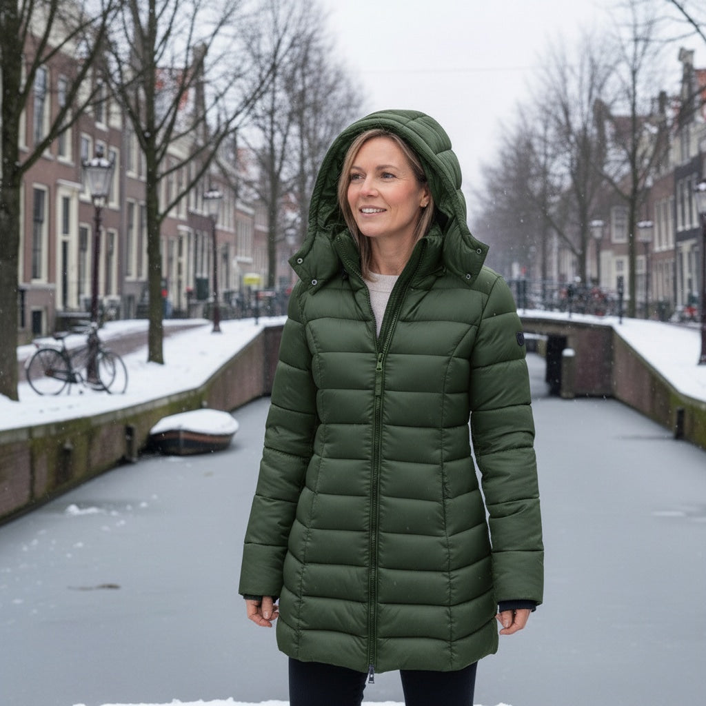 Pufferjas - Warm - Met capuchon - Donsjas - Winterjas voor dames-Boetiek Moda