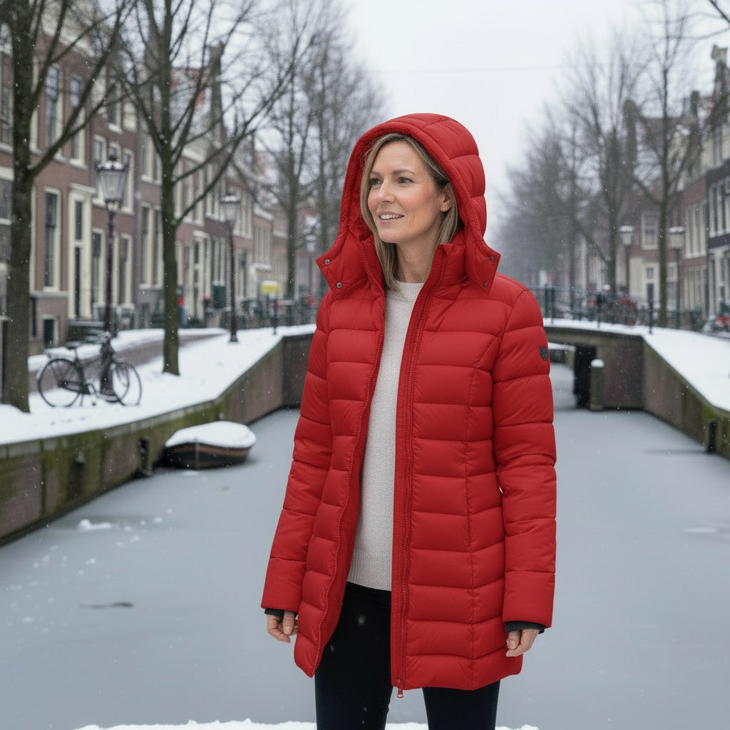 Pufferjas - Warm - Met capuchon - Donsjas - Winterjas voor dames-Boetiek Moda