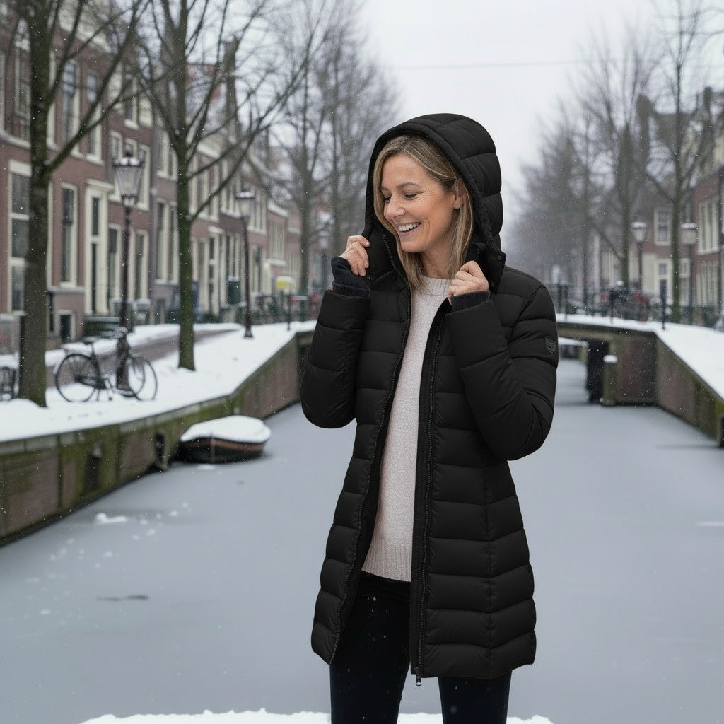 Pufferjas - Warm - Met capuchon - Donsjas - Winterjas voor dames-Boetiek Moda