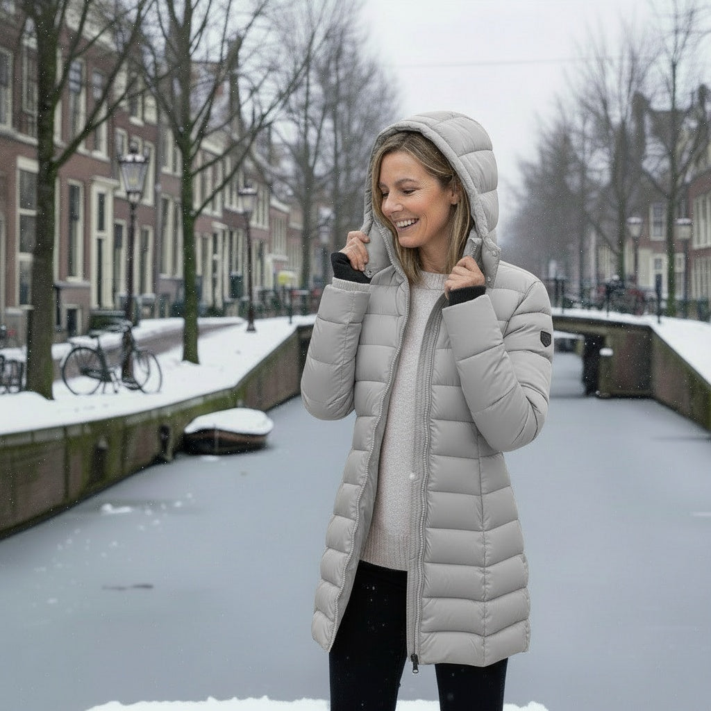 Pufferjas - Warm - Met capuchon - Donsjas - Winterjas voor dames-Boetiek Moda
