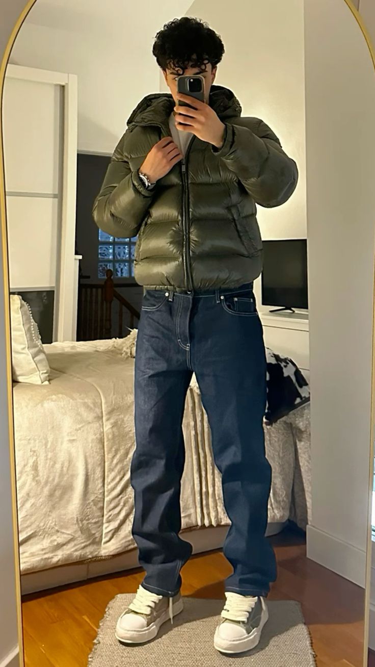 Pufferjas - Warme winterjas met capuchon voor heren-Boetiek Moda