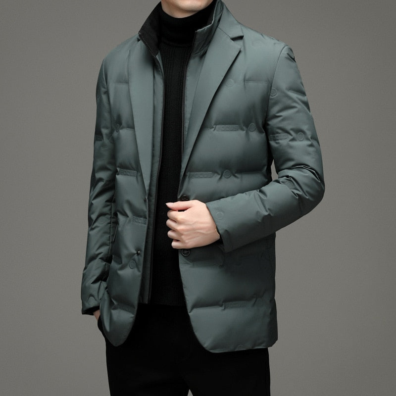 Pufferjas - Zip-Up - Slim Fit - Donzen Jas - Heren Winterjassen-Boetiek Moda
