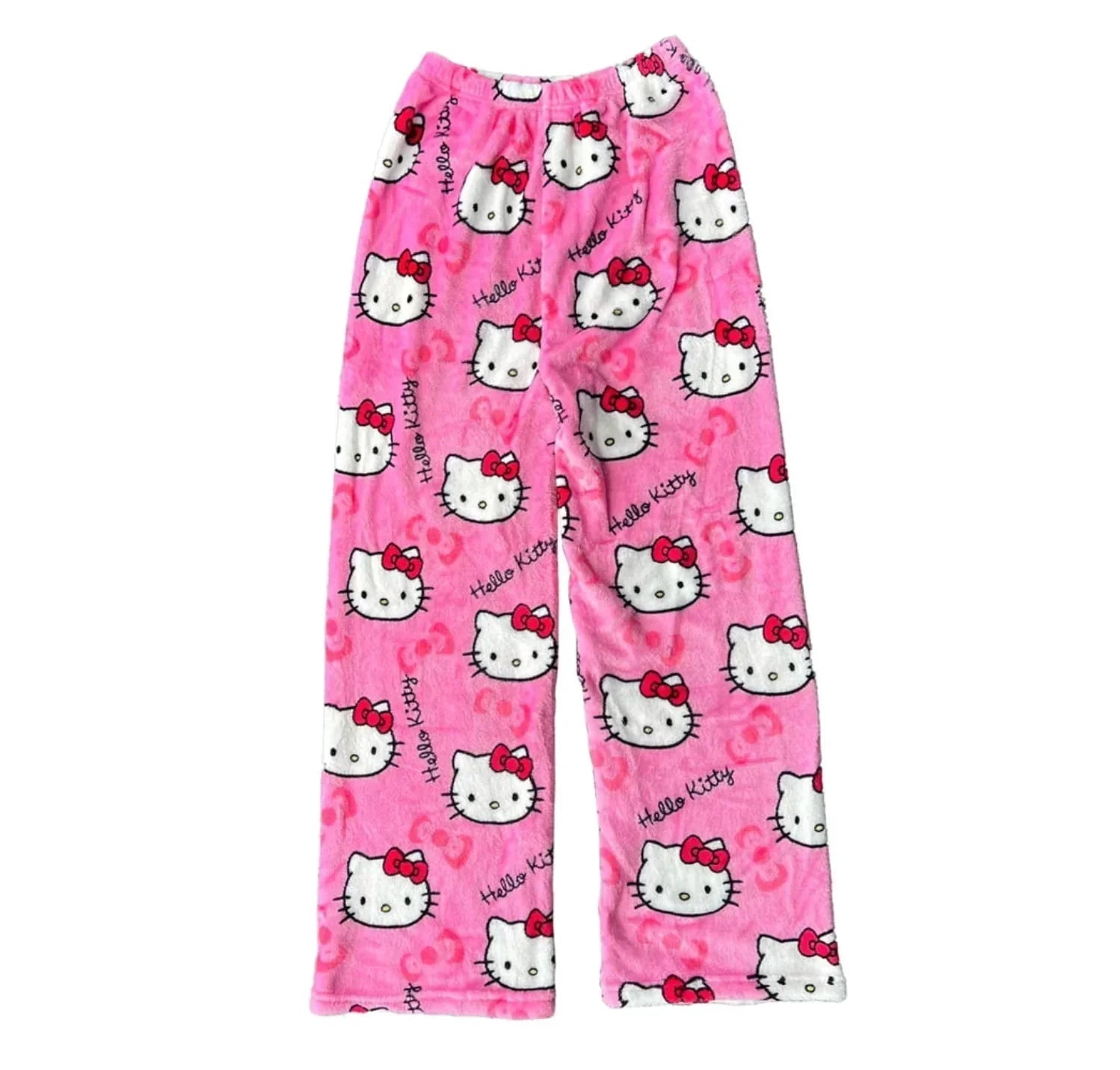 Pyjamabroek - Comfy - Kattenprint - Fluffy PJ Broek - Fleece Pyjamabroek-Boetiek Moda