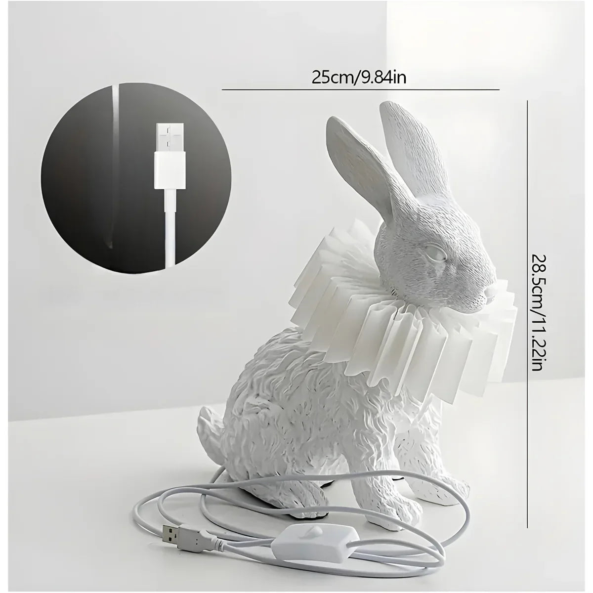 RabbitGleam - Artistieke moderne konijnen tafellamp-Boetiek Moda