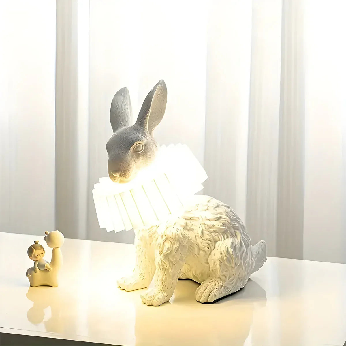 RabbitGleam - Artistieke moderne konijnen tafellamp-Boetiek Moda