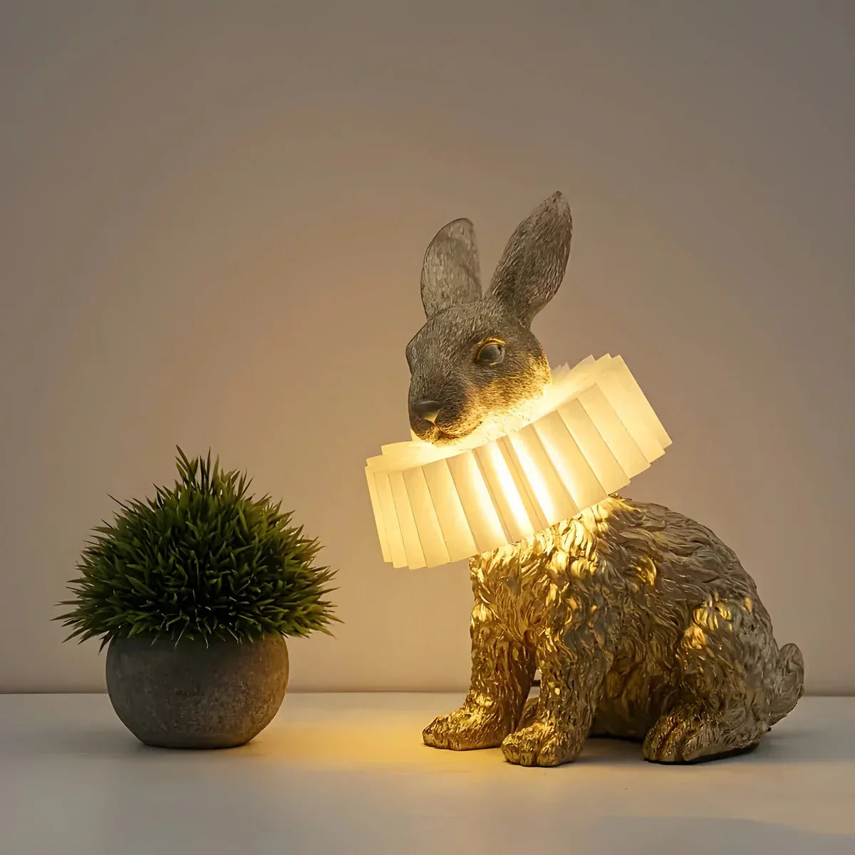 RabbitGleam - Artistieke moderne konijnen tafellamp-Boetiek Moda