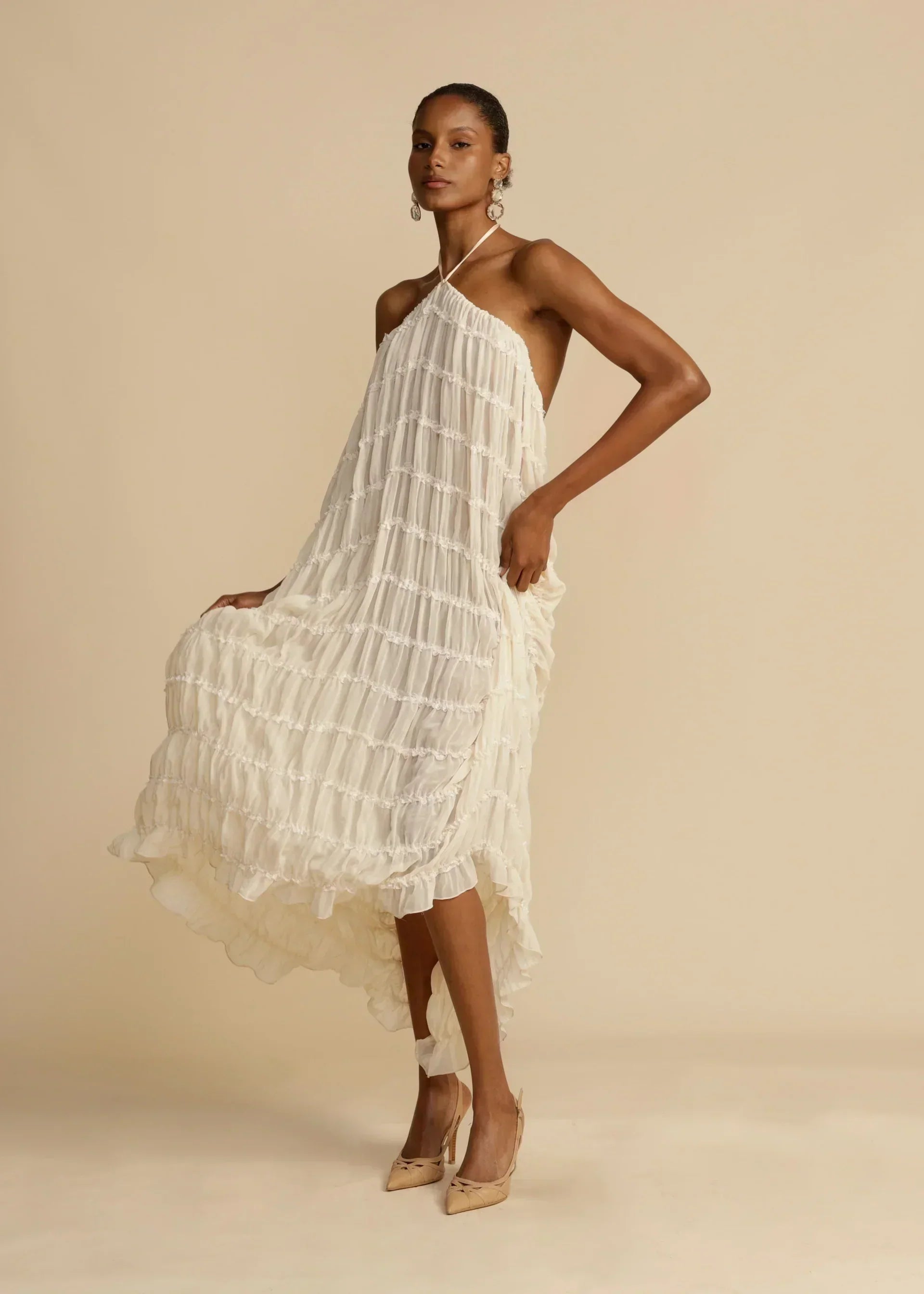 Rok en top | Chiffon | Open rug | Samengestelde set | Zomerkleding voor vrouwen-Boetiek Moda