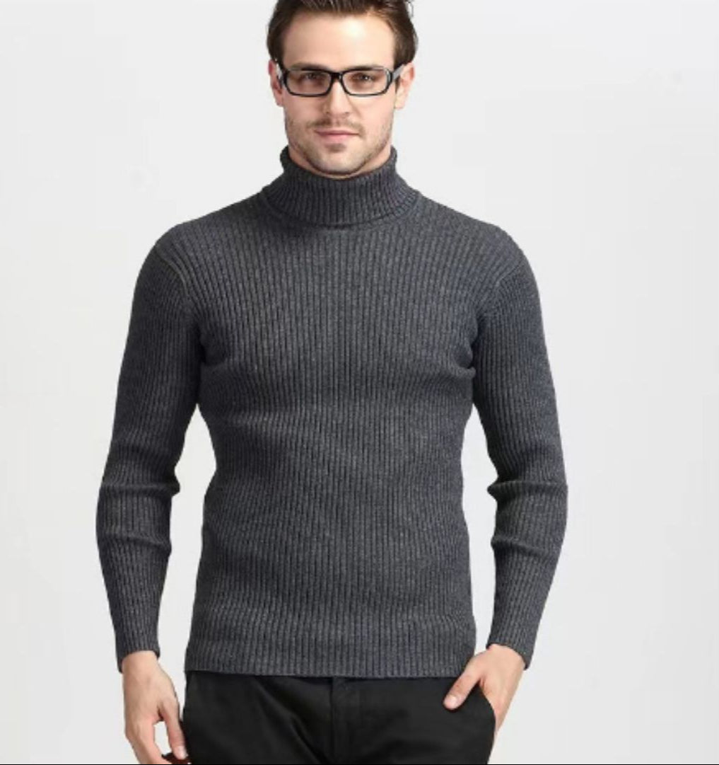 Roll Neck Jumper - Slim fit gebreide coltrui voor heren-Boetiek Moda