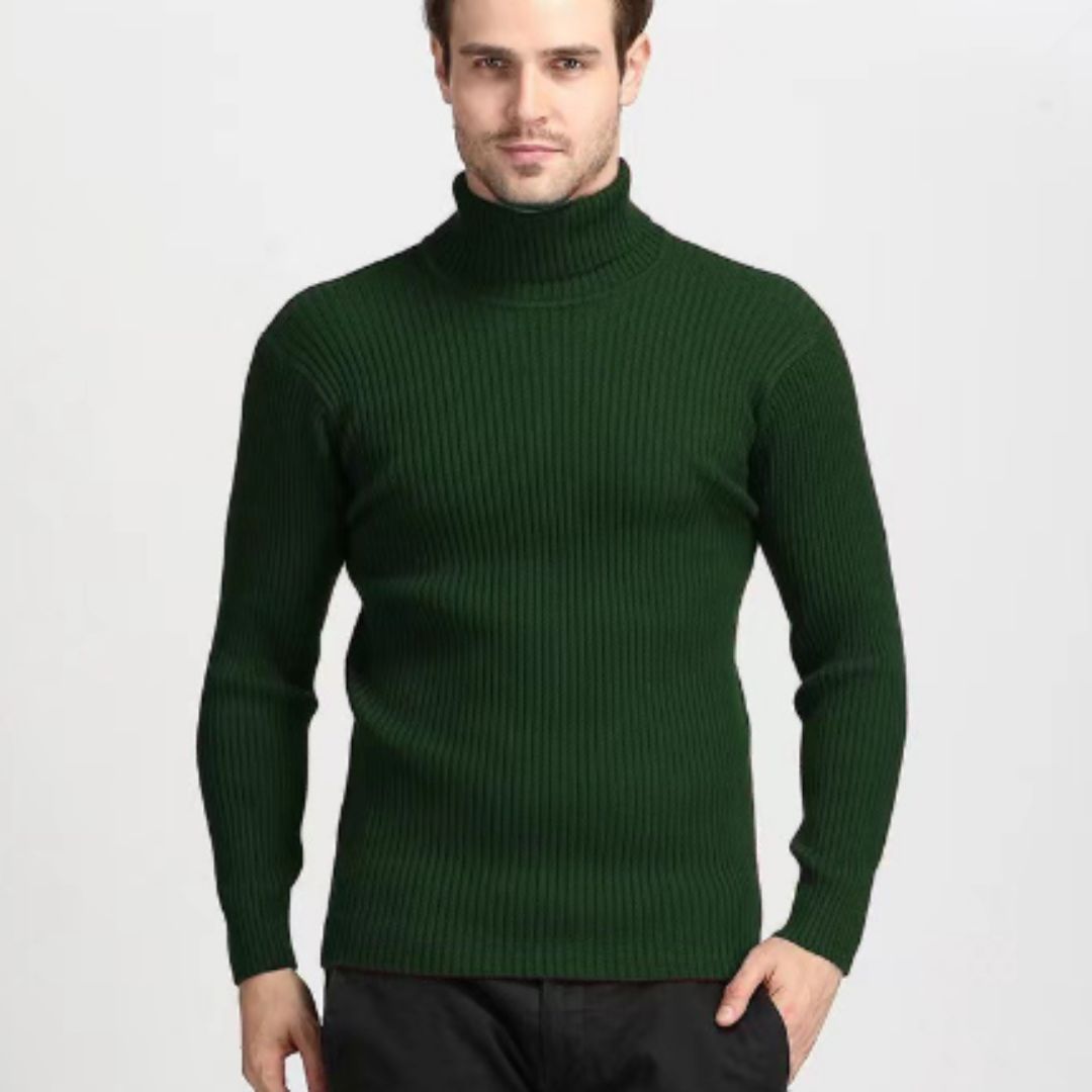 Roll Neck Jumper - Slim fit gebreide coltrui voor heren-Boetiek Moda