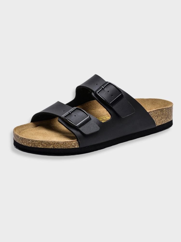 Sandalen met dubbele gesp | Slip-On | Orthopedisch | Damesslippers | Damessandalen-Boetiek Moda