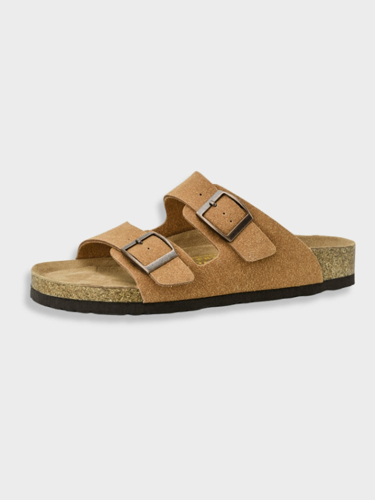 Sandalen met dubbele gesp | Slip-On | Orthopedisch | Damesslippers | Damessandalen-Boetiek Moda