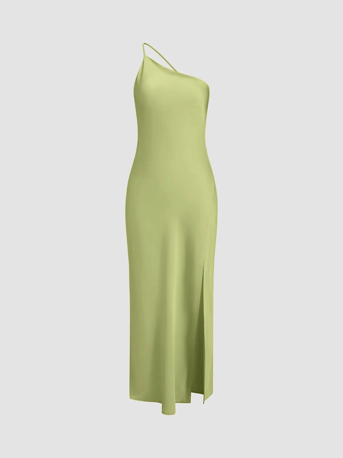 Satijnen jurk | Maxi | Split | Rugloze jurk | Zomerjurk-Boetiek Moda