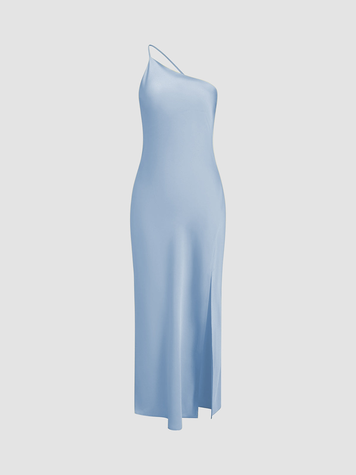 Satijnen jurk | Maxi | Split | Rugloze jurk | Zomerjurk-Boetiek Moda
