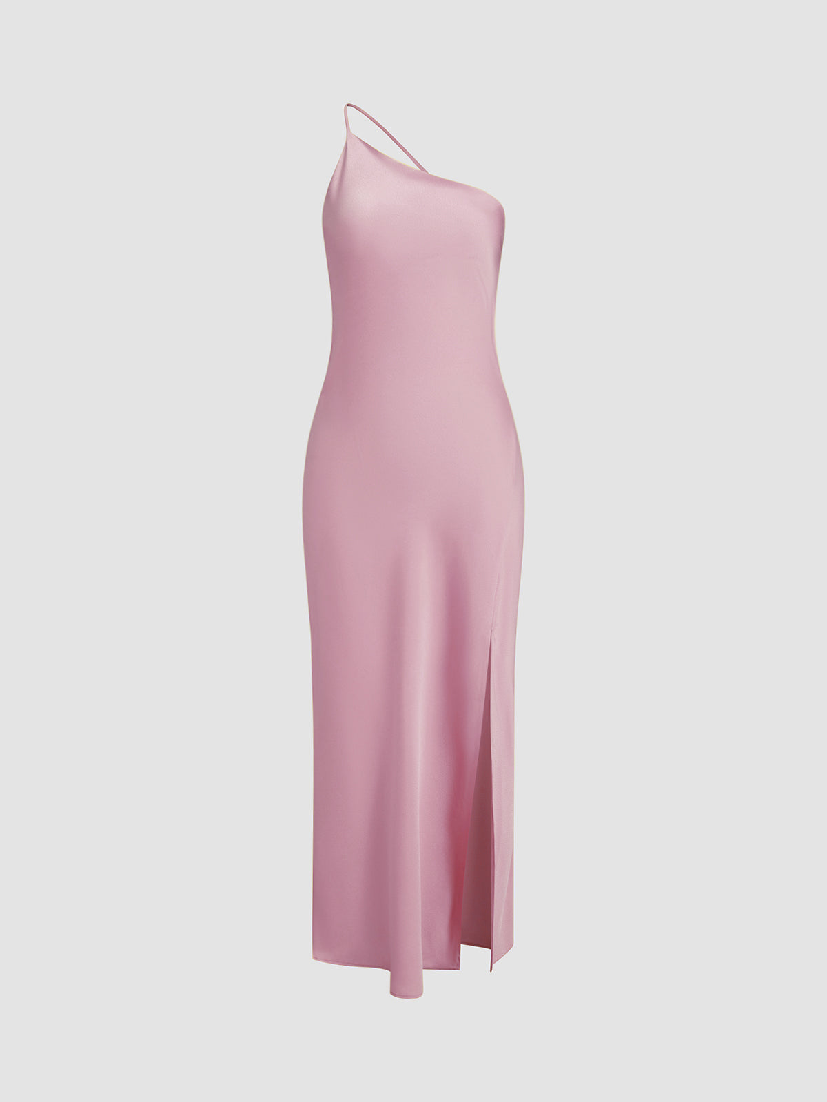 Satijnen jurk | Maxi | Split | Rugloze jurk | Zomerjurk-Boetiek Moda