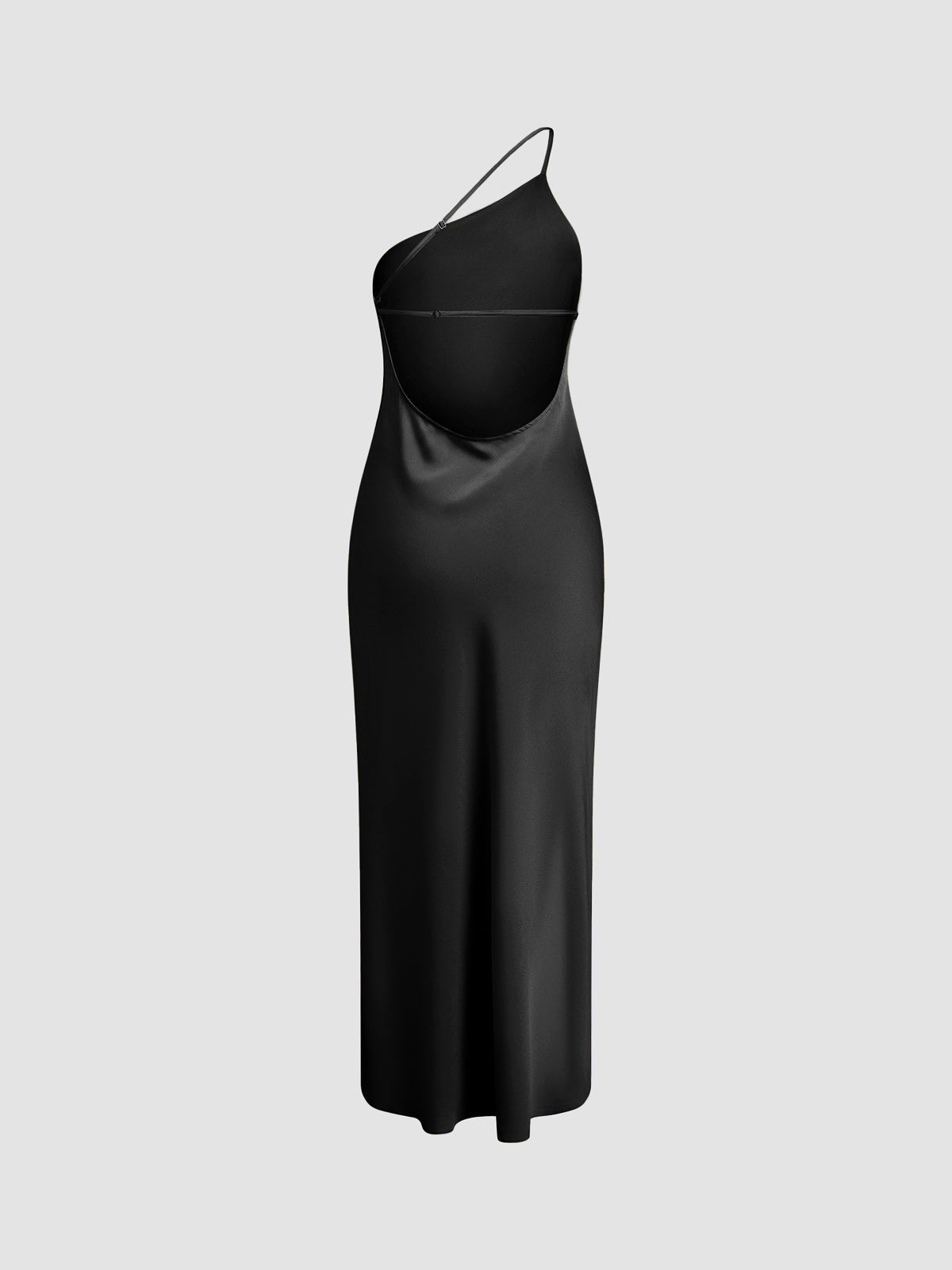 Satijnen jurk | Maxi | Split | Rugloze jurk | Zomerjurk-Boetiek Moda