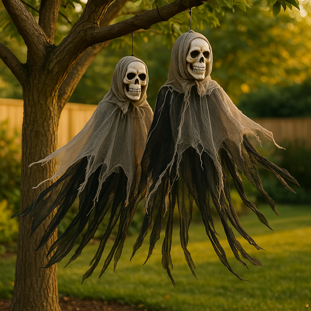 Schedel Decoratie - Eng hangend doodskop-skelet voor Halloween-Boetiek Moda